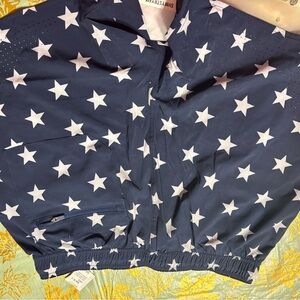 Shinesty Men's Star Pattern Athletic Shorts - Navy and White